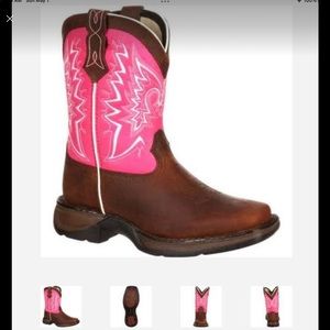 Durango pink breast cancer awareness boots youth